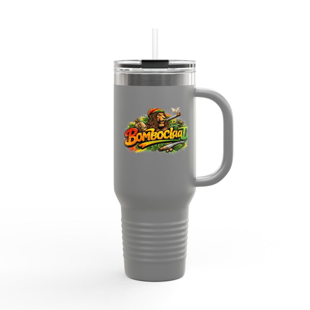 Bomboclaat Travel Mug — 40oz Insulated Tumbler with Rasta Reggae Design