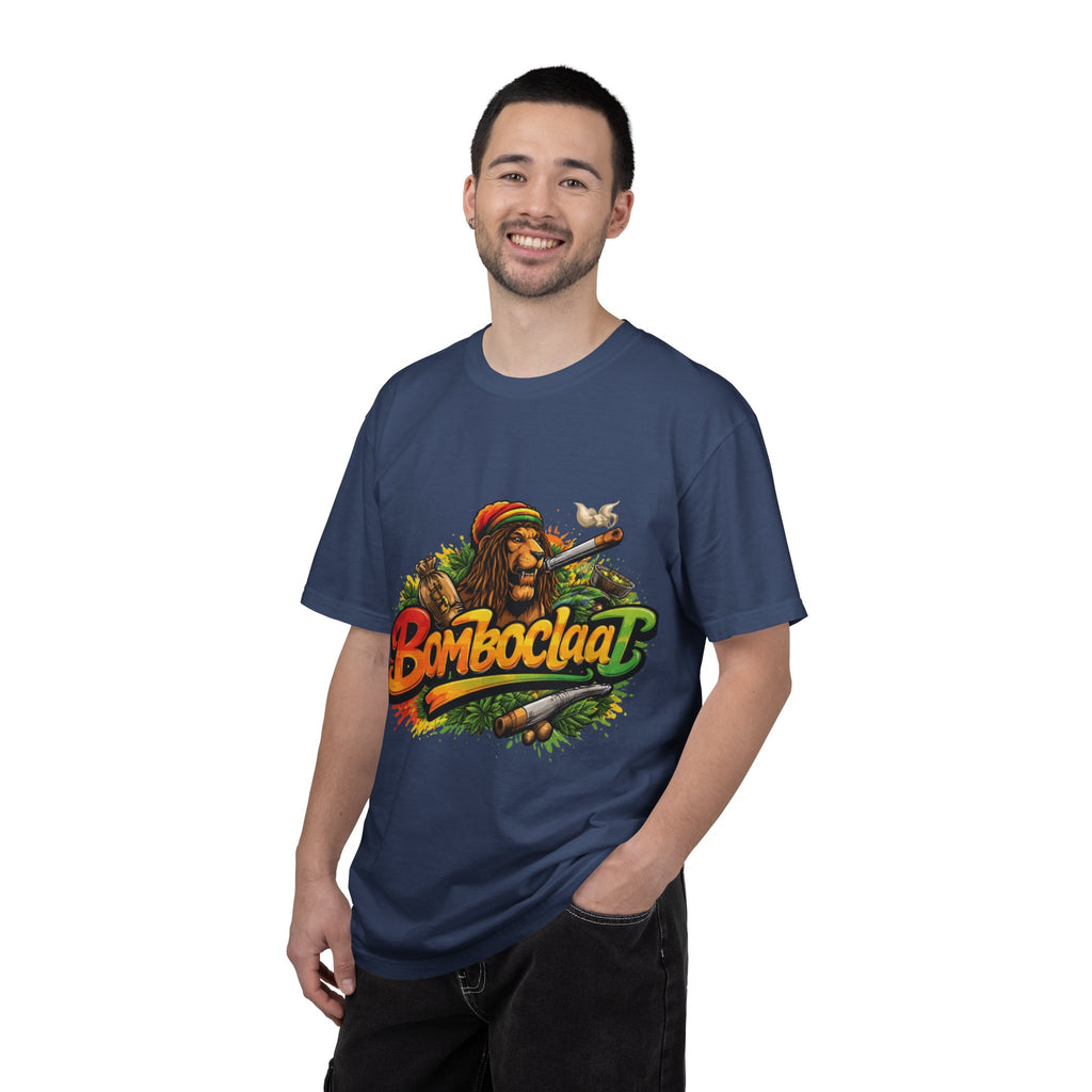 Rastafarian Lion with 'Bomboclaat' Graphic T-Shirt | Reggae Vibe
