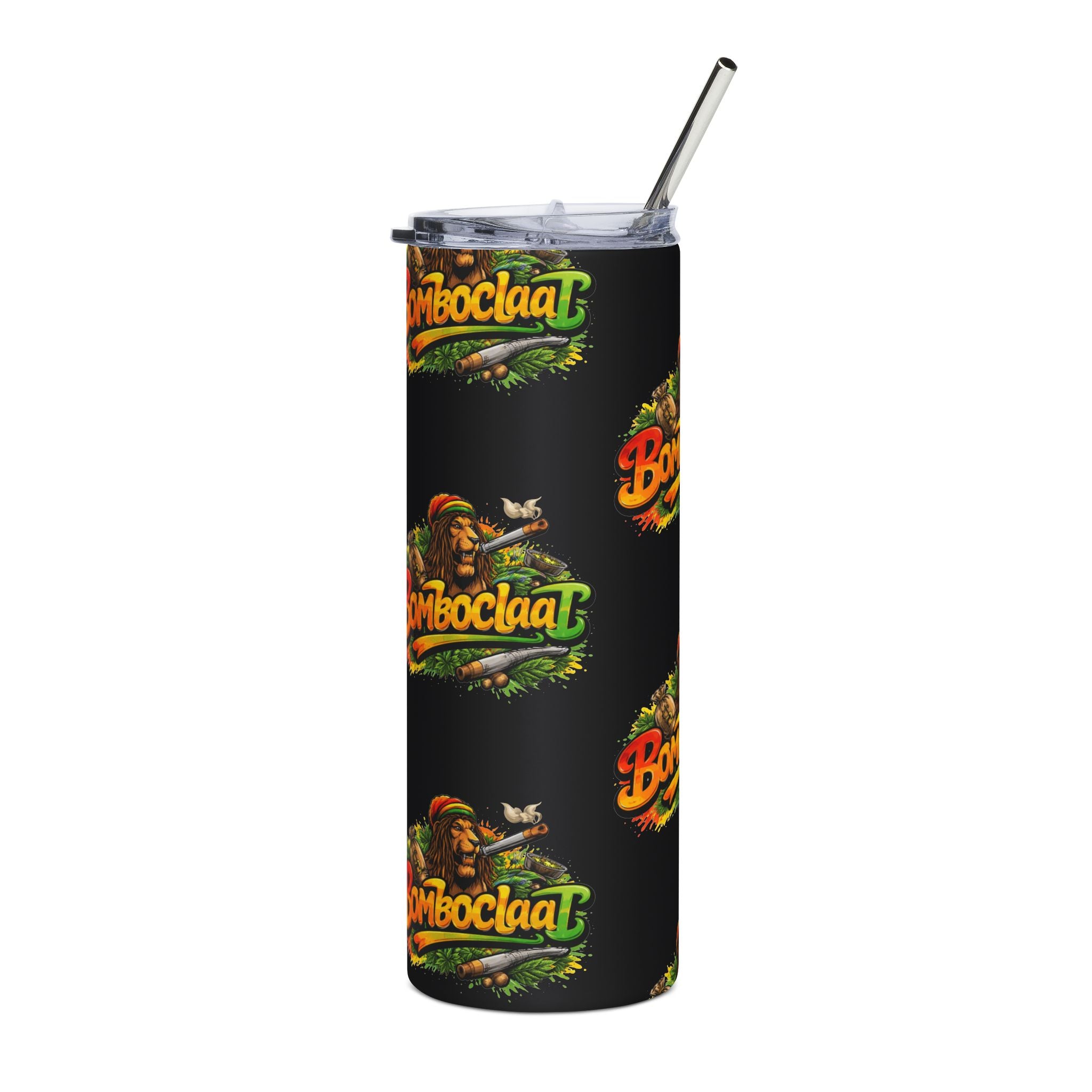 Bomboclaat Stainless Steel Tumbler — 20 oz Rasta Reggae Travel Cup