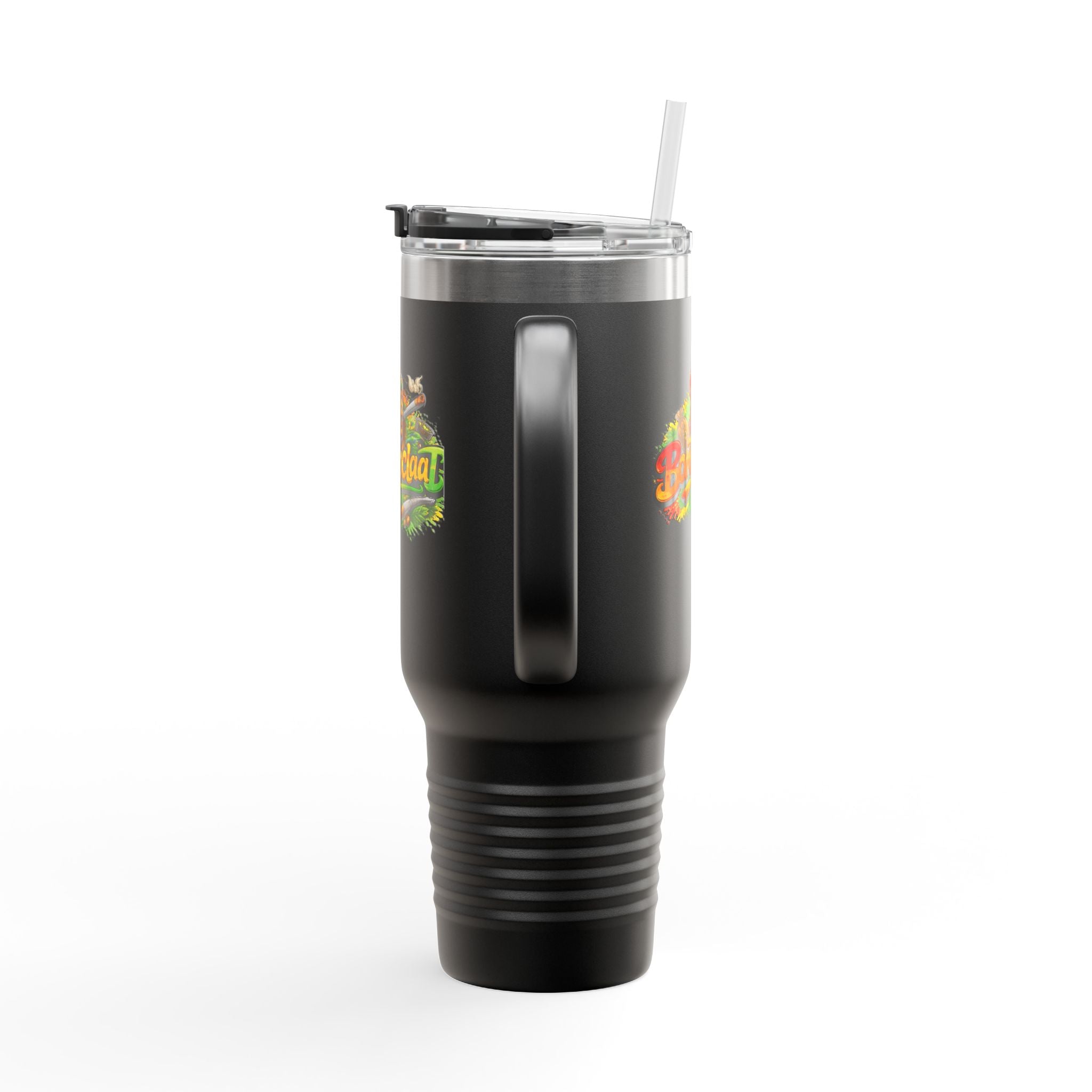 Bomboclaat Travel Mug — 40oz Insulated Tumbler with Rasta Reggae Design