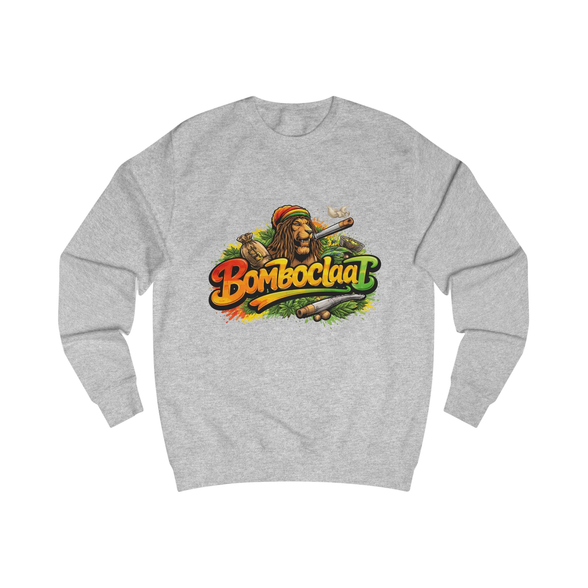 Rasta Bom Boclaat Sweatshirt — Reggae Lion Graphic Crewneck