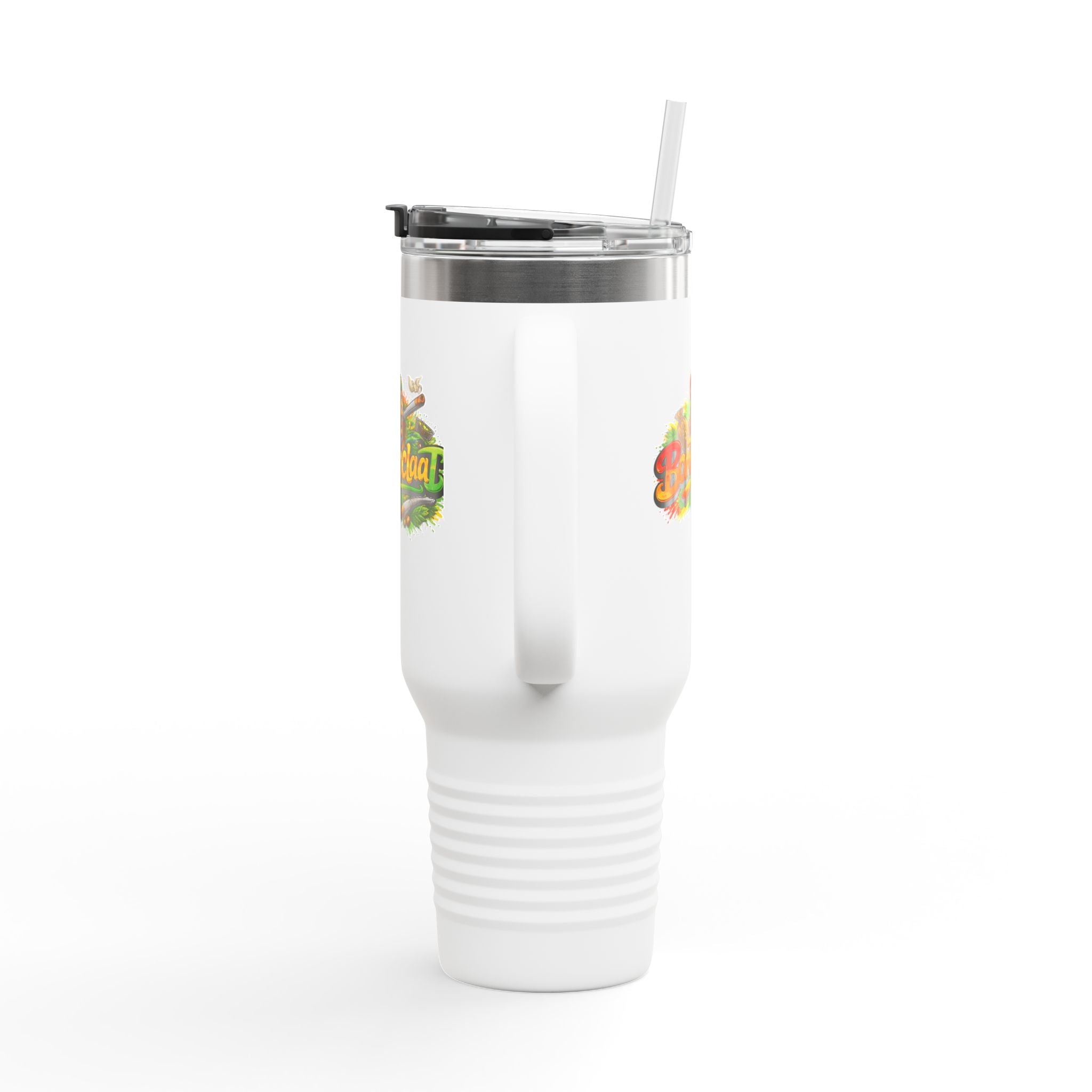 Bomboclaat Travel Mug — 40oz Insulated Tumbler with Rasta Reggae Design