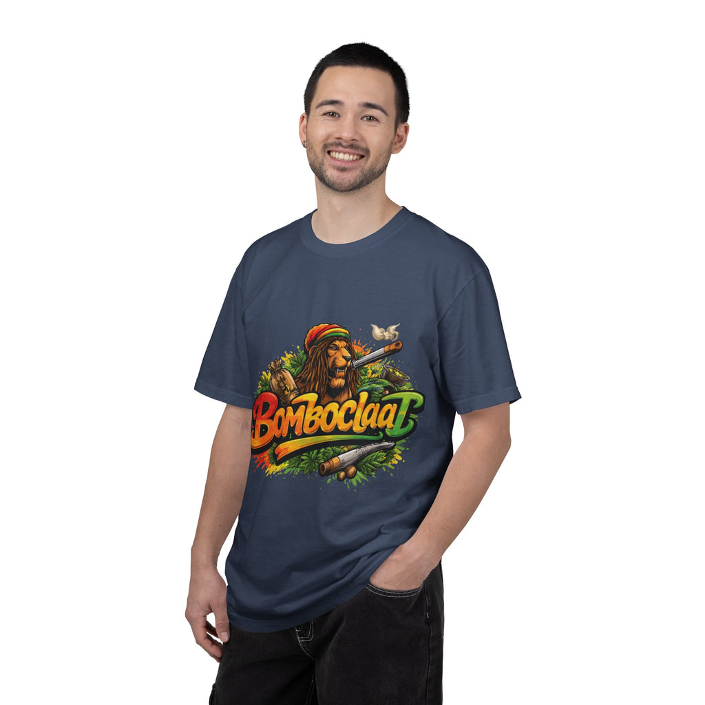 Rastafarian Lion with 'Bomboclaat' Graphic T-Shirt | Reggae Vibe