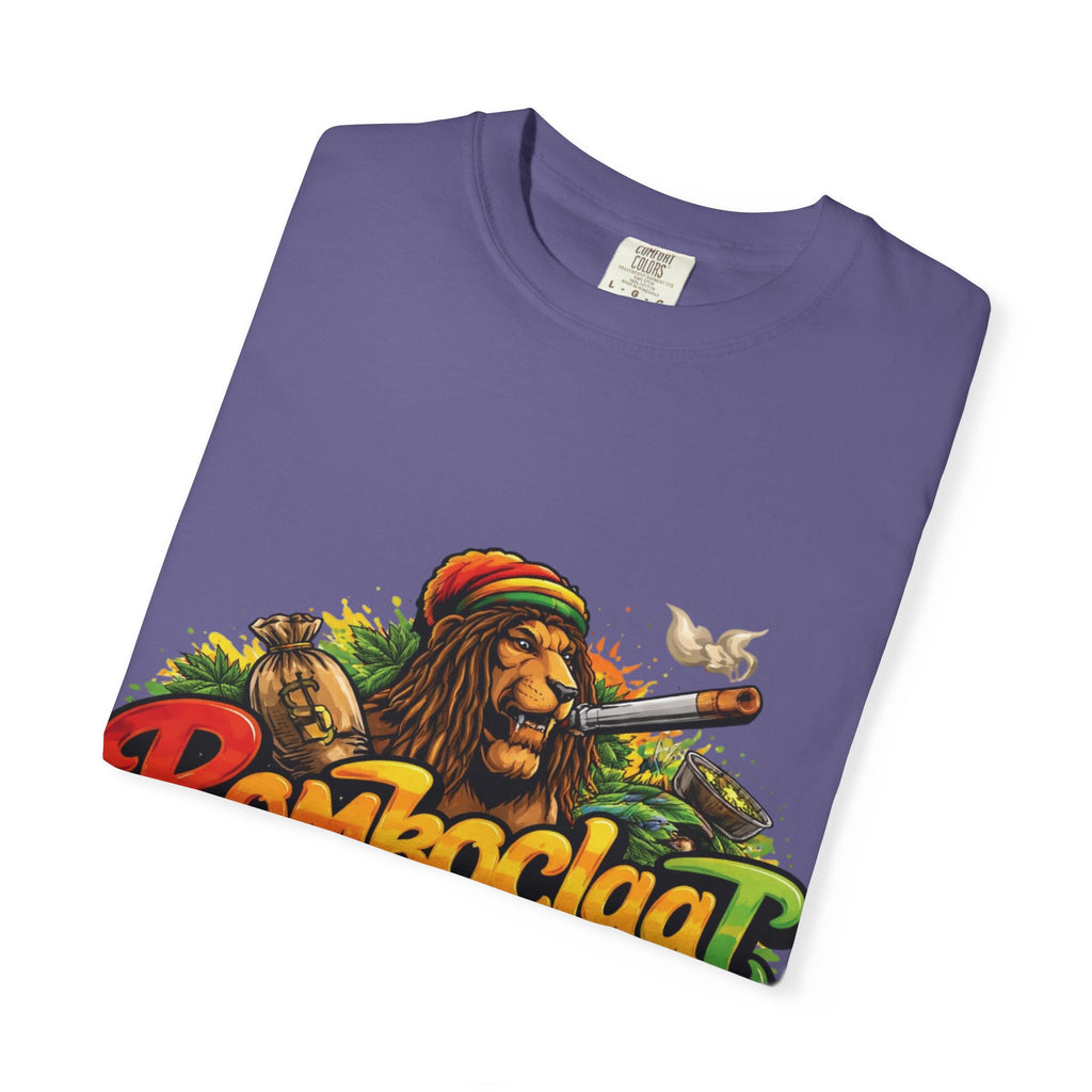 Rastafarian Lion with 'Bomboclaat' Graphic T-Shirt | Reggae Vibe