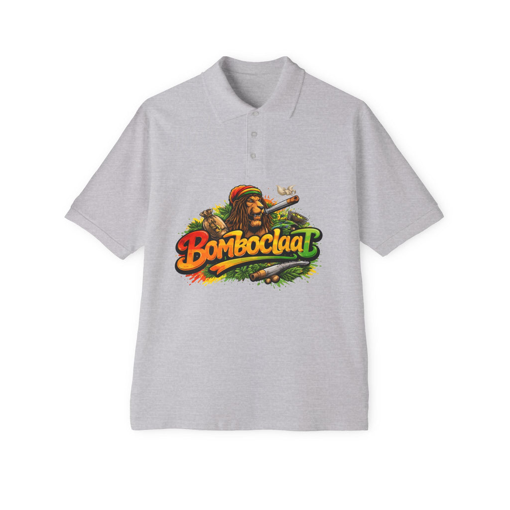 Bomboclaat Rasta Graphic Polo — Men’s Reggae Jamaica Shirt
