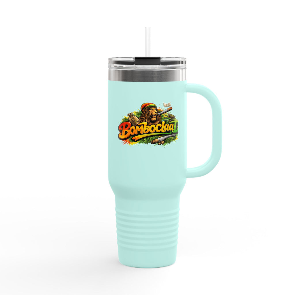 Bomboclaat Travel Mug — 40oz Insulated Tumbler with Rasta Reggae Design