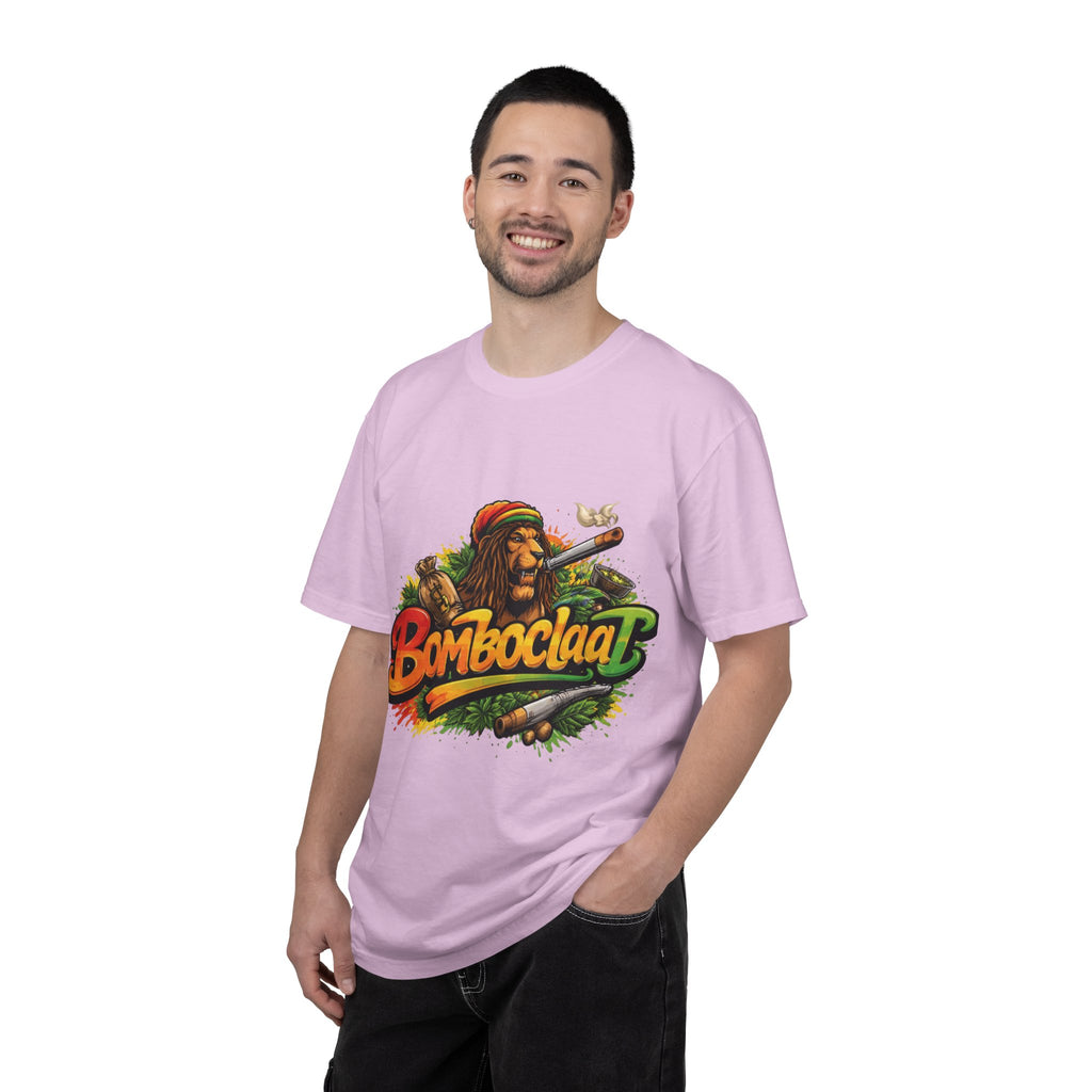 Rastafarian Lion with 'Bomboclaat' Graphic T-Shirt | Reggae Vibe