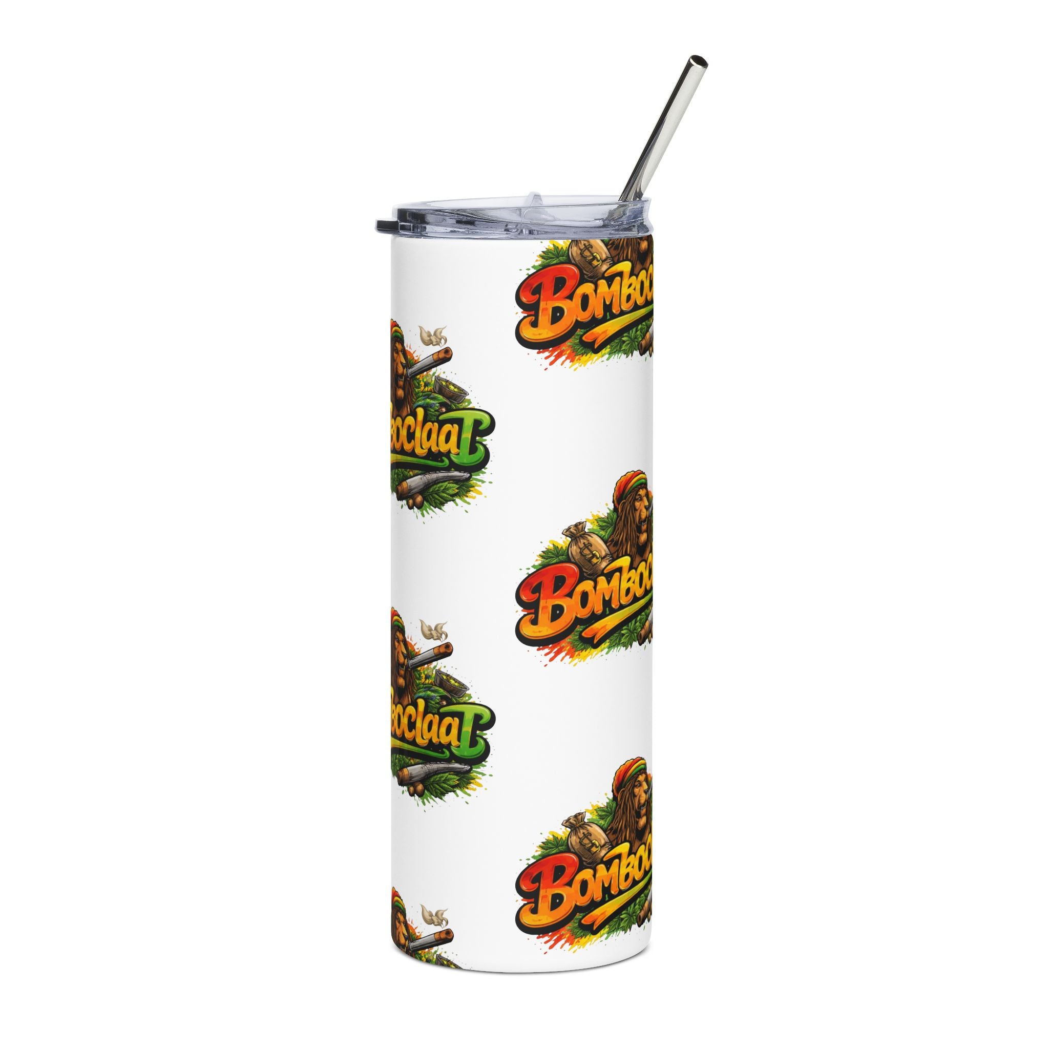 Bomboclaat Stainless Steel Tumbler — 20 oz Rasta Reggae Travel Cup