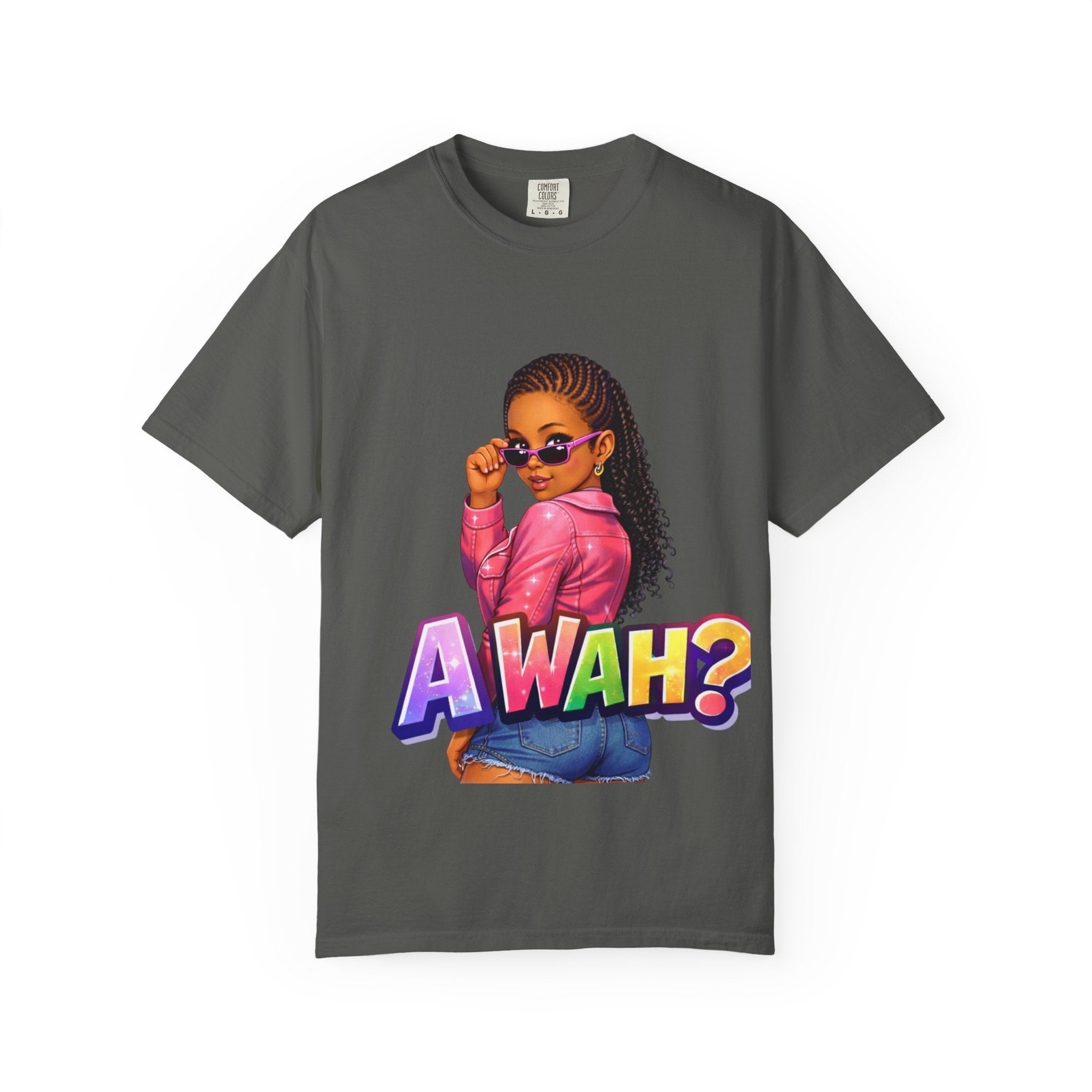 A WAH? Graphic T‑Shirt —Jamaican Girl Design