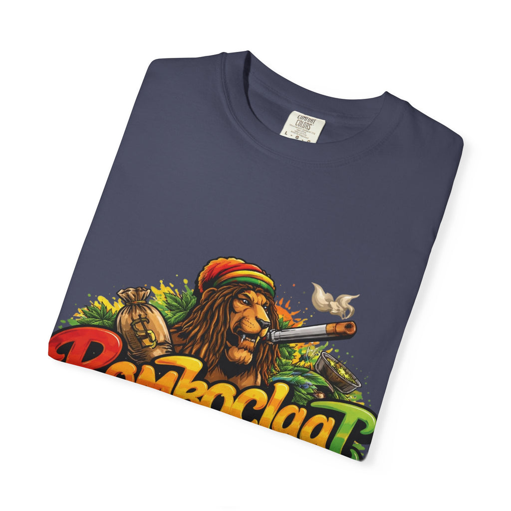 Rastafarian Lion with 'Bomboclaat' Graphic T-Shirt | Reggae Vibe