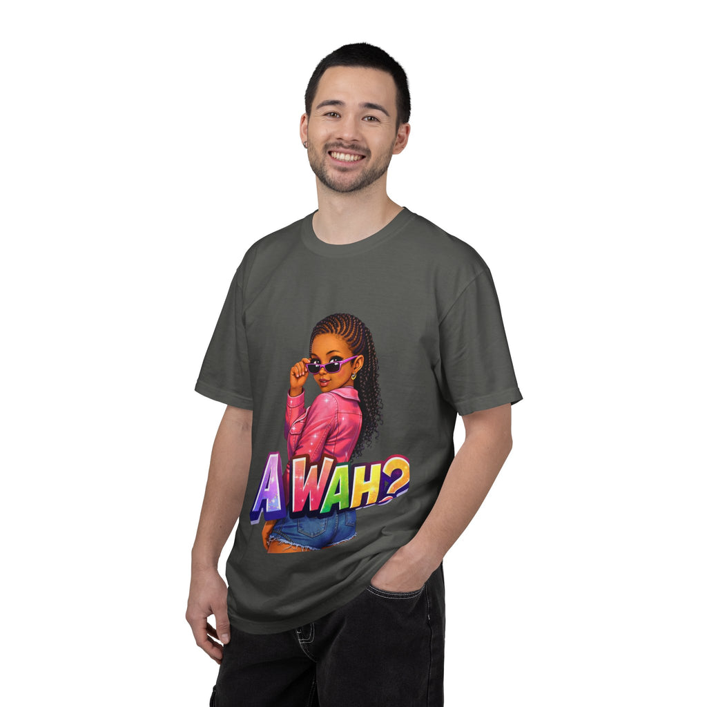 A WAH? Graphic T‑Shirt —Jamaican Girl Design