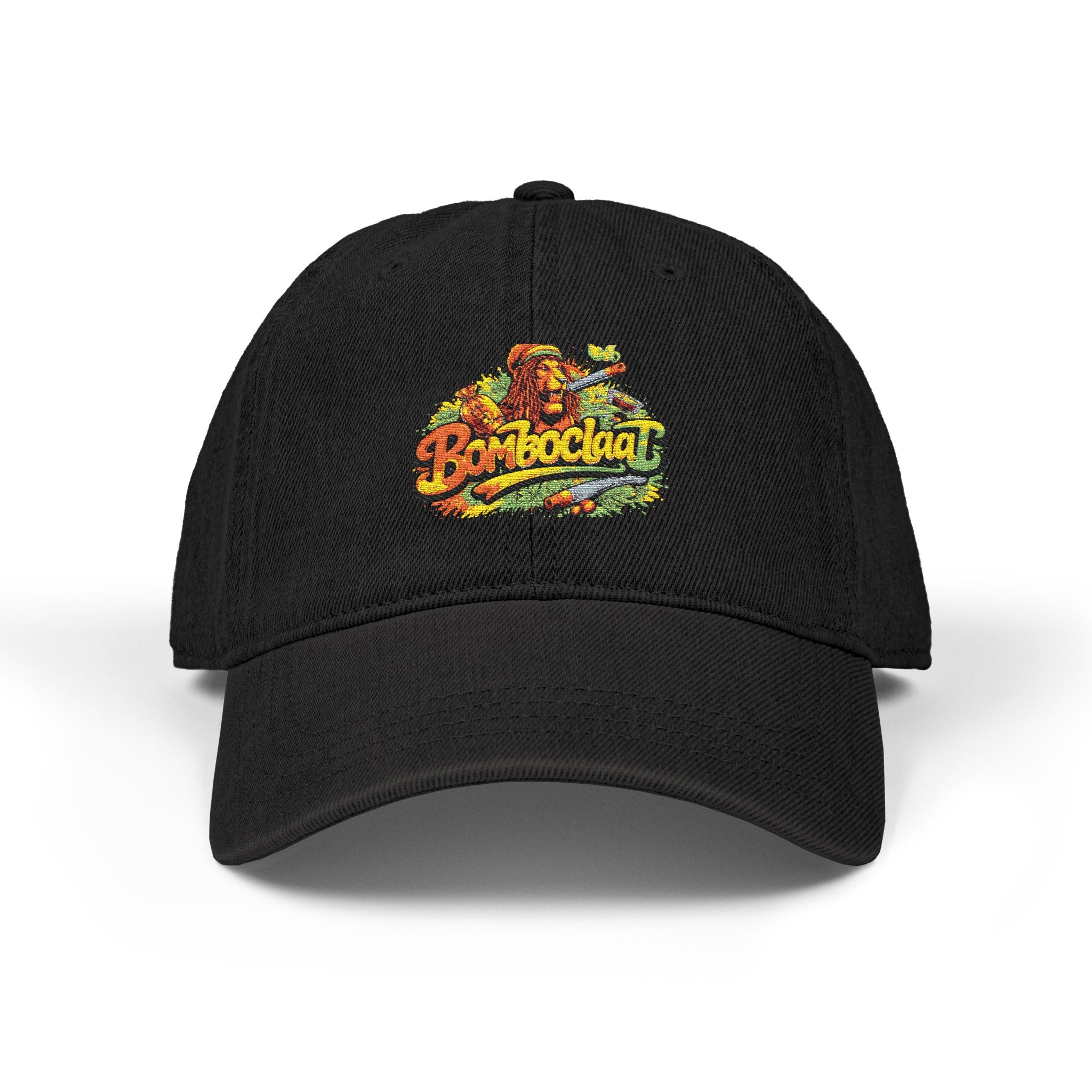 Embroidered 'Beachin'' Denim Hat — Vintage Floral Surf Cap