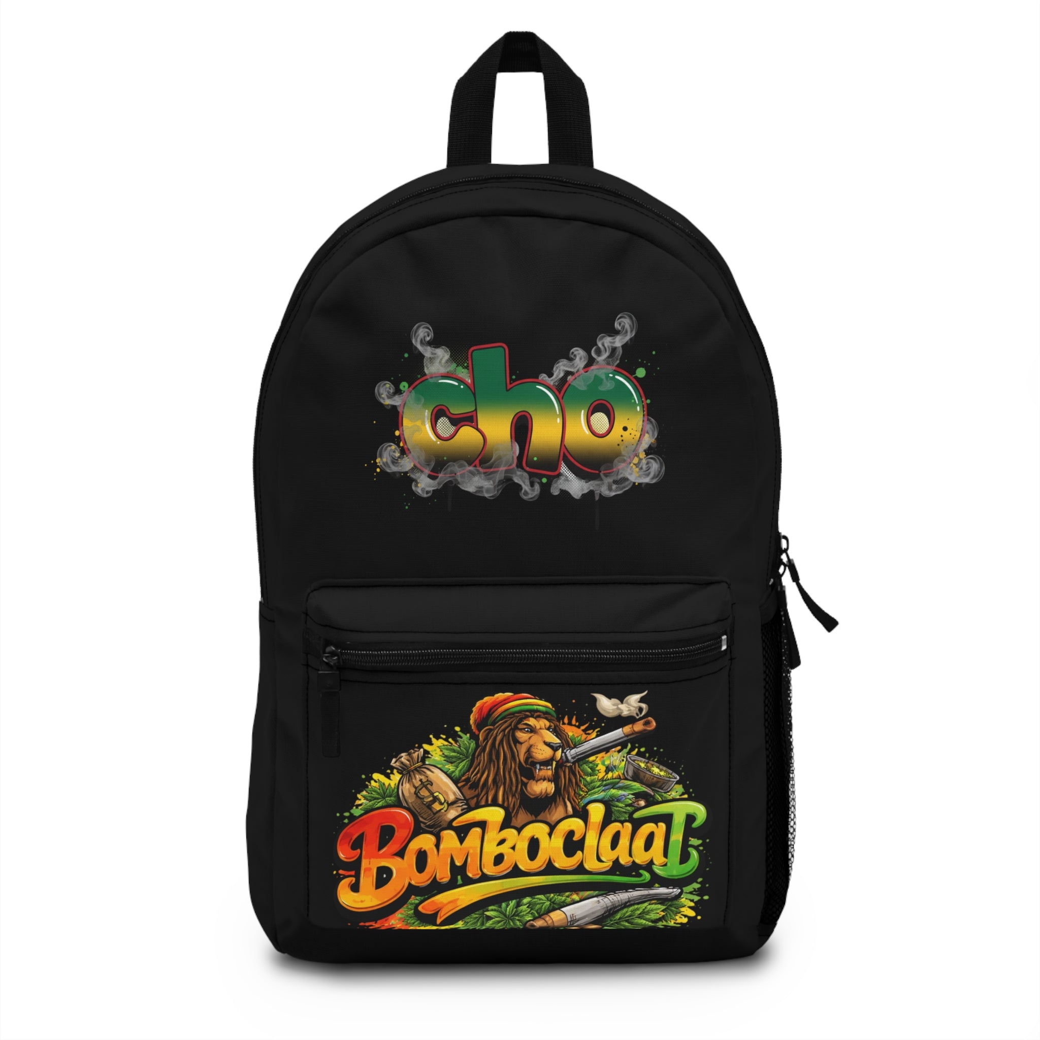 Rasta Lion "Bomboclaat" Backpack - Colorful Reggae Streetwear Bag