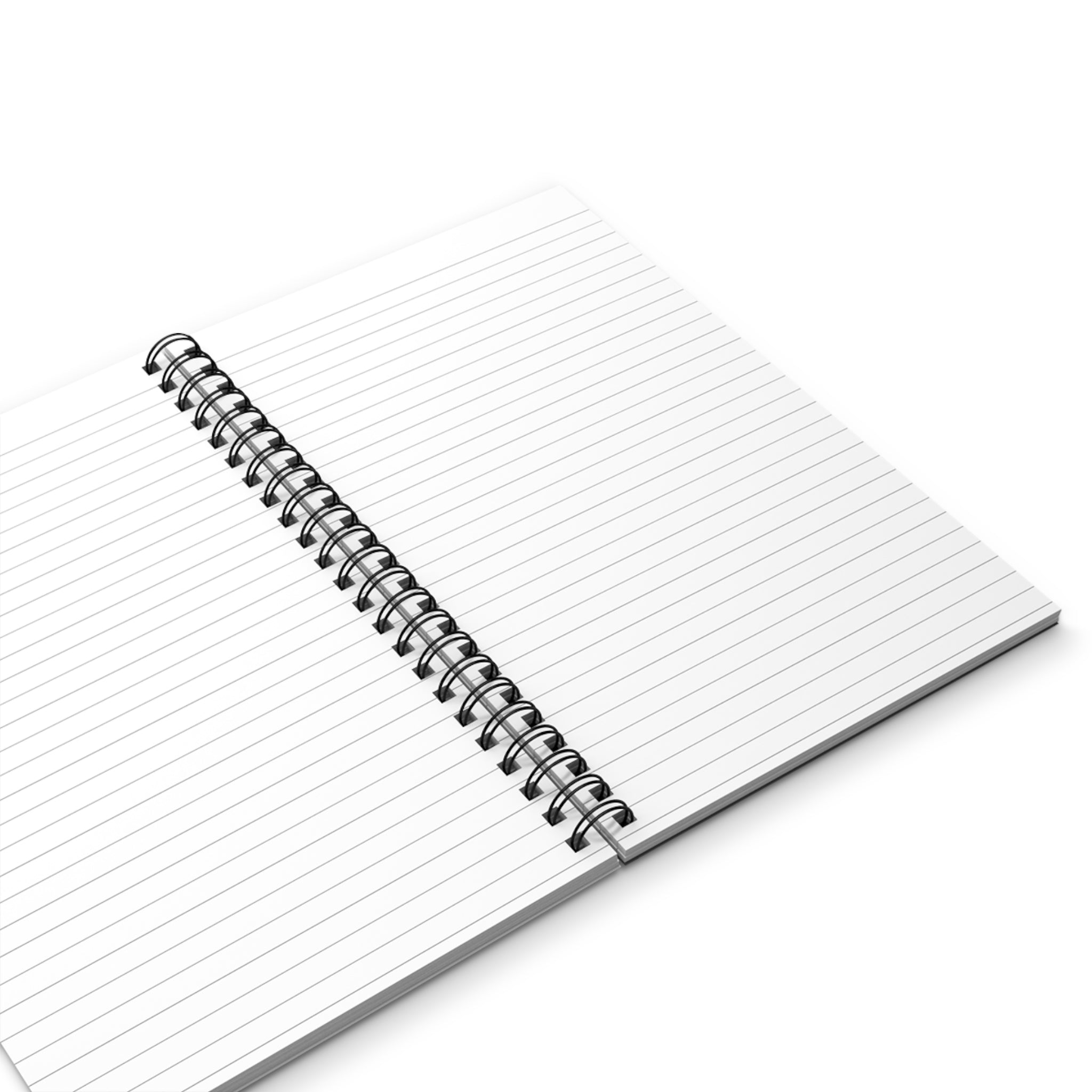 Spiral Journal — "Awah?" Patterned Black Notebook for Teens & Pop-Culture Fans