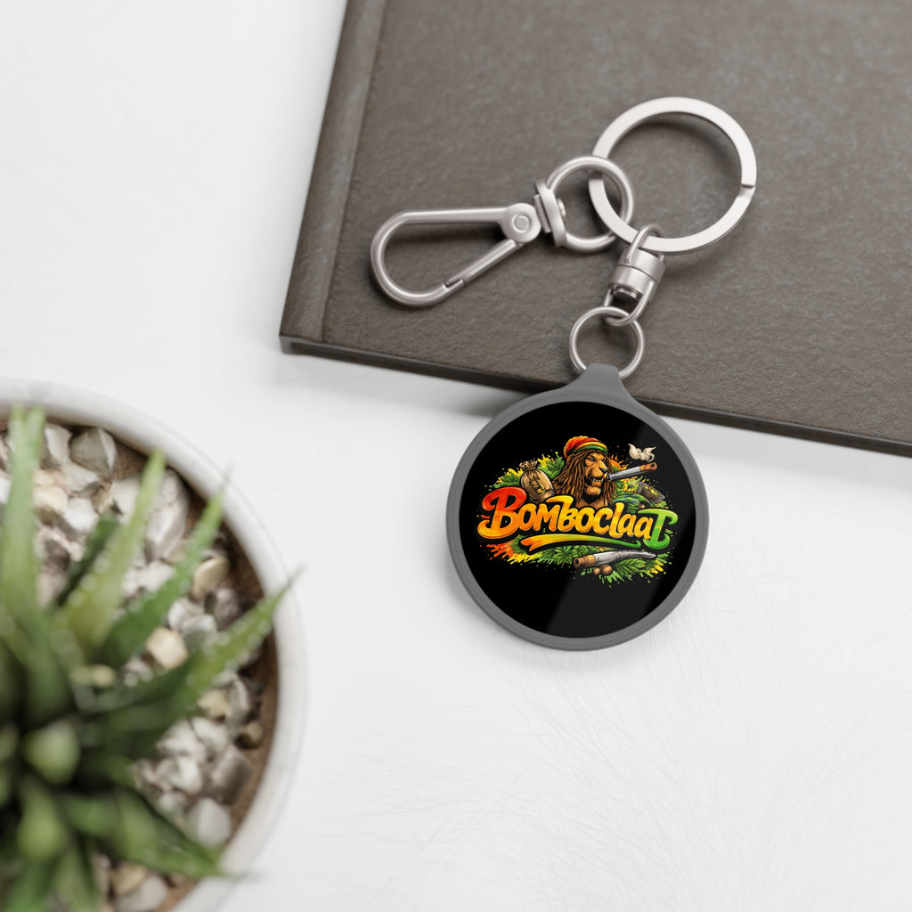 Rasta Lion 'Bomboclaat' Keyring Tag — Reggae Vibe Keychain