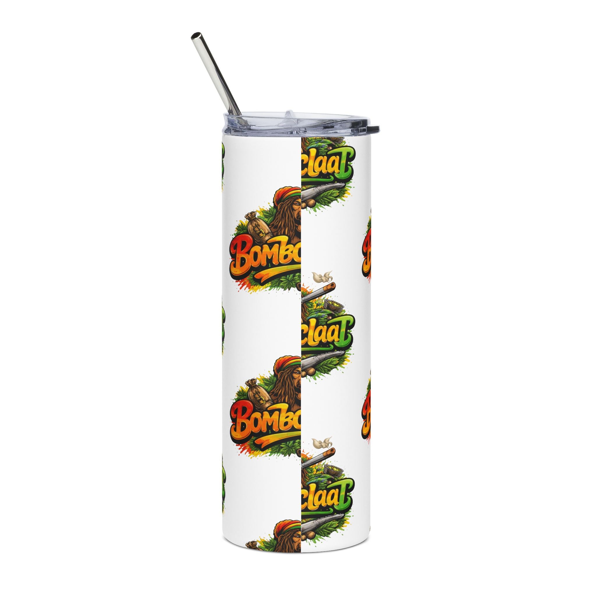 Bomboclaat Stainless Steel Tumbler — 20 oz Rasta Reggae Travel Cup
