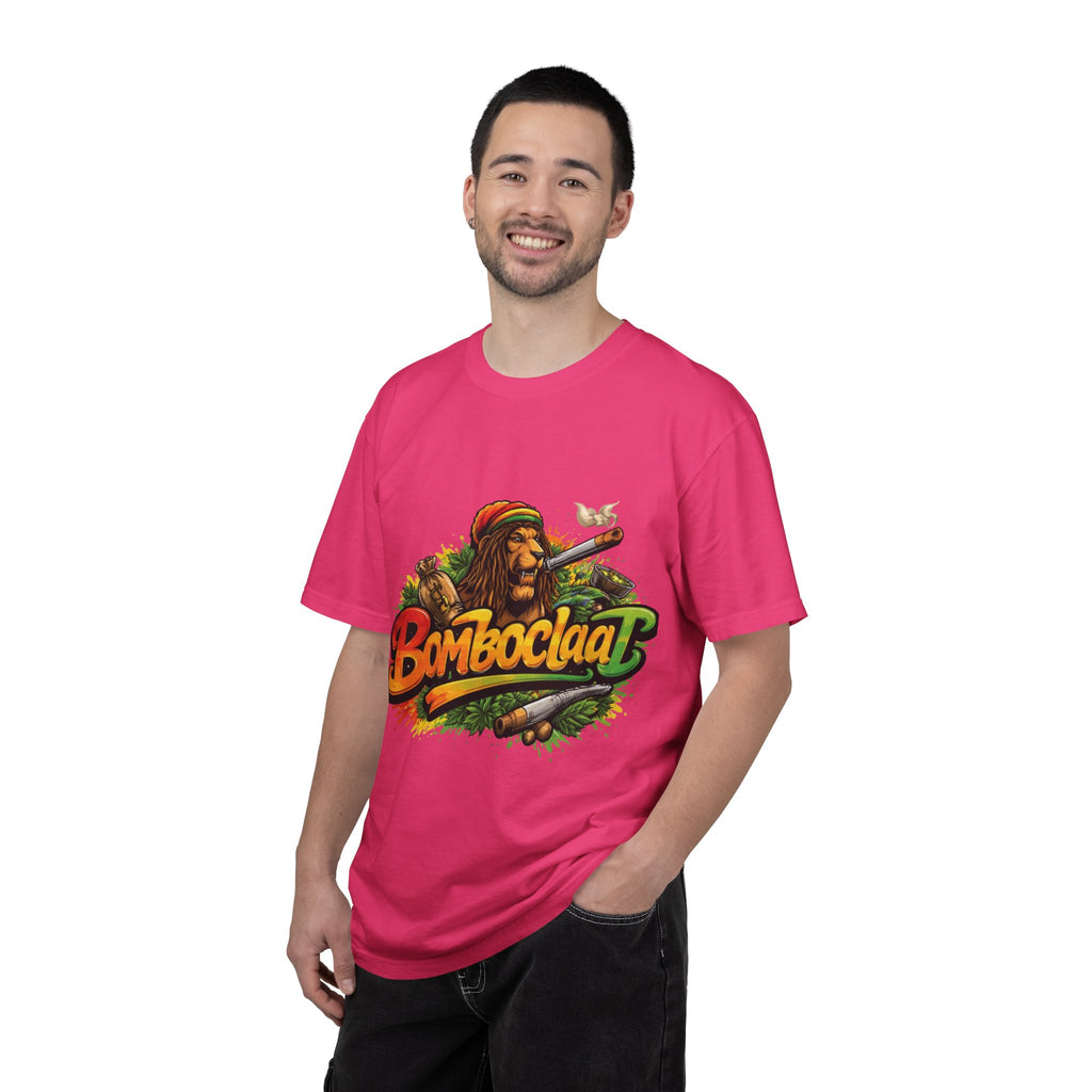 Rastafarian Lion with 'Bomboclaat' Graphic T-Shirt | Reggae Vibe