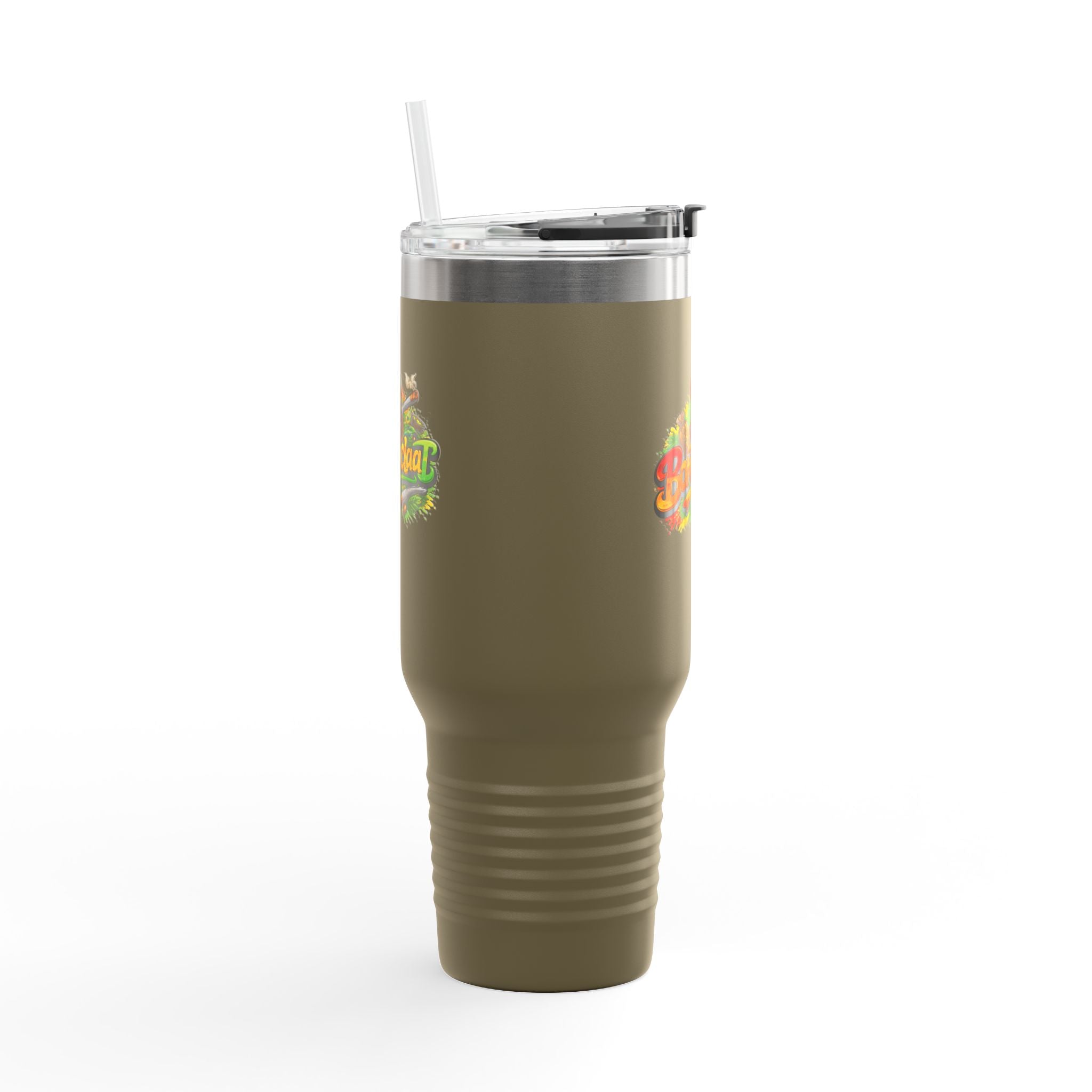 Bomboclaat Travel Mug — 40oz Insulated Tumbler with Rasta Reggae Design
