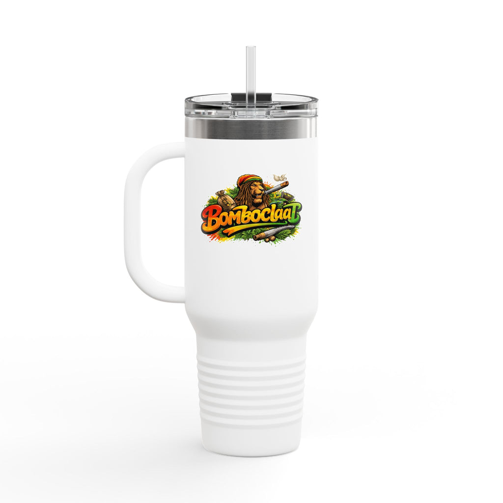Bomboclaat Travel Mug — 40oz Insulated Tumbler with Rasta Reggae Design
