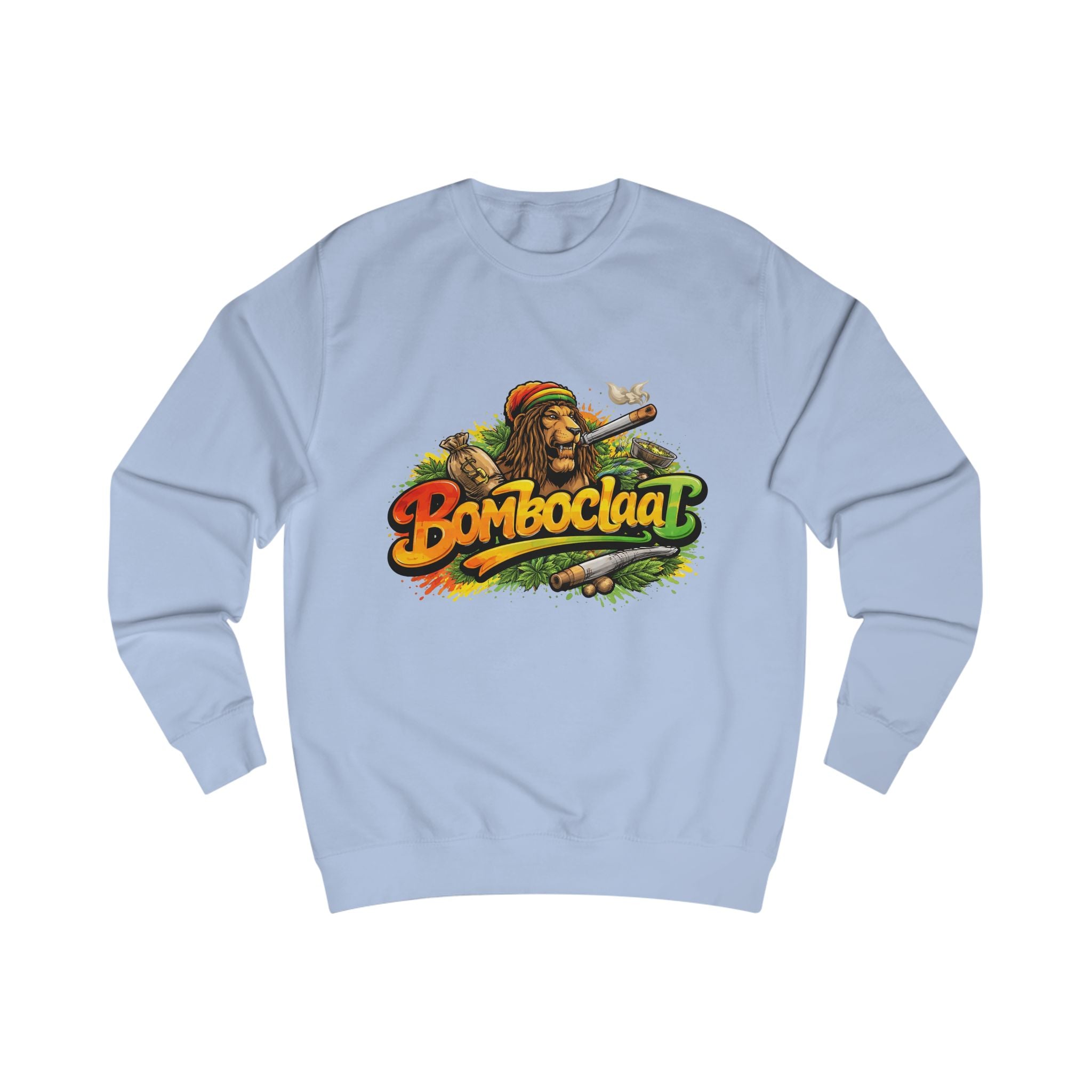 Rasta Bom Boclaat Sweatshirt — Reggae Lion Graphic Crewneck