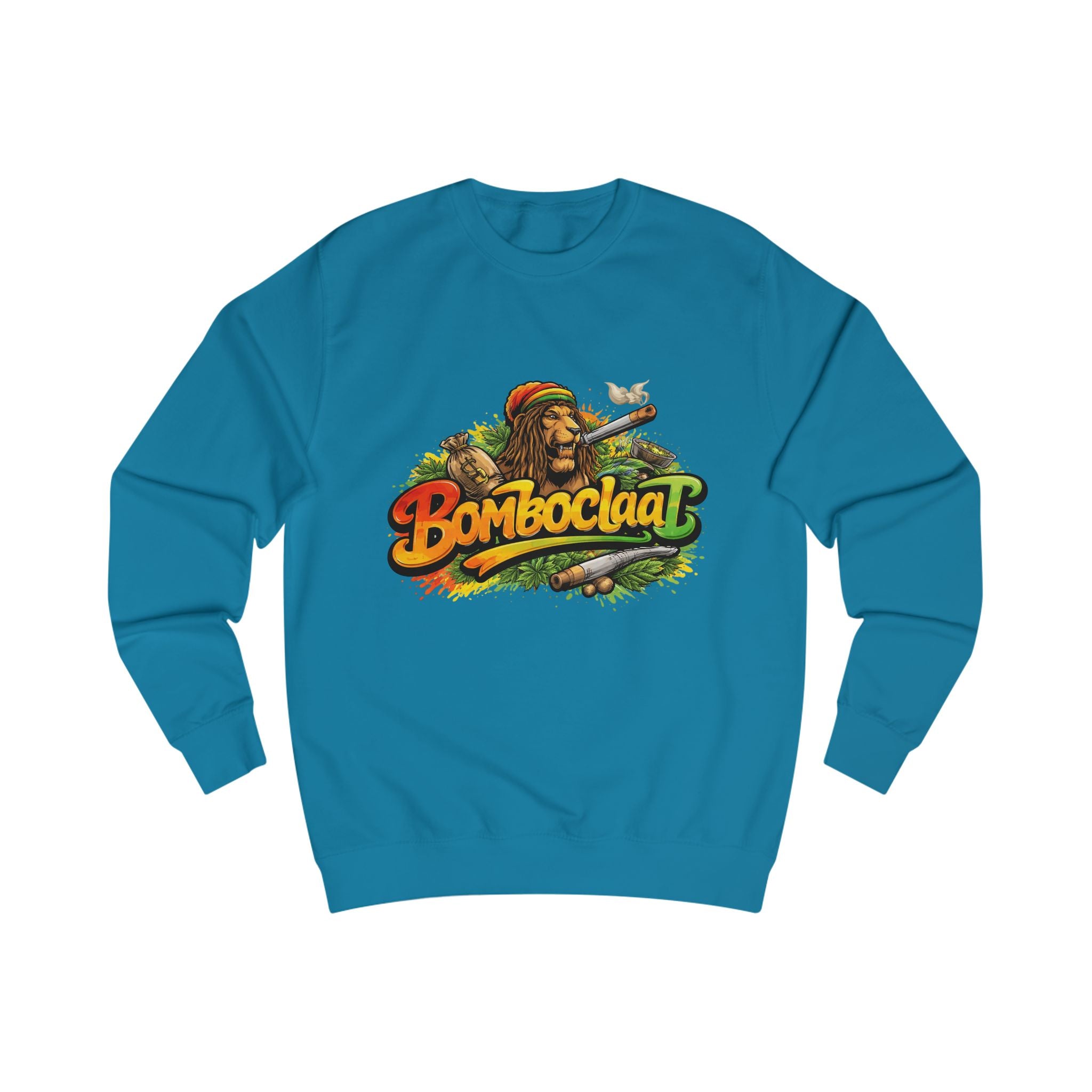 Rasta Bom Boclaat Sweatshirt — Reggae Lion Graphic Crewneck