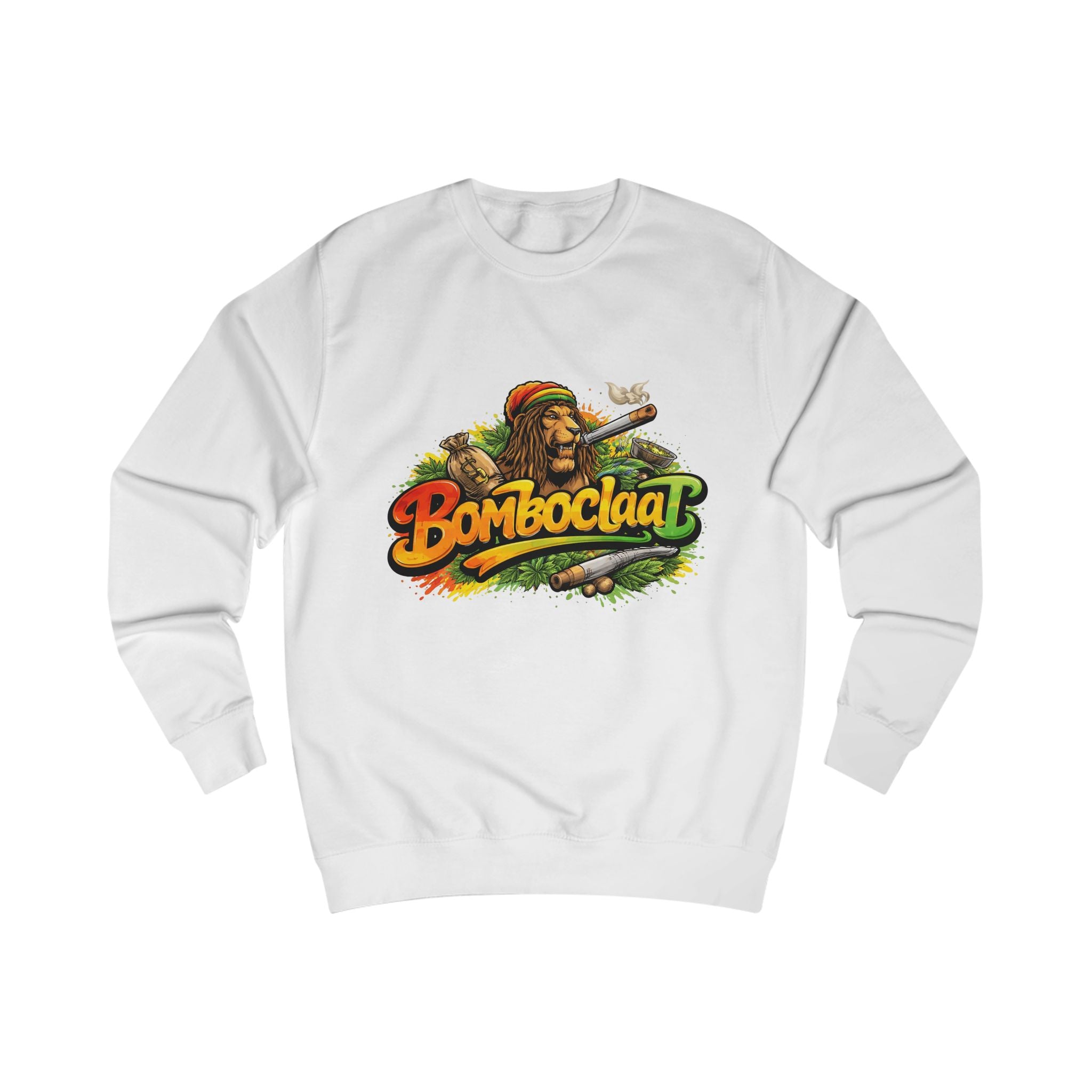 Rasta Bom Boclaat Sweatshirt — Reggae Lion Graphic Crewneck