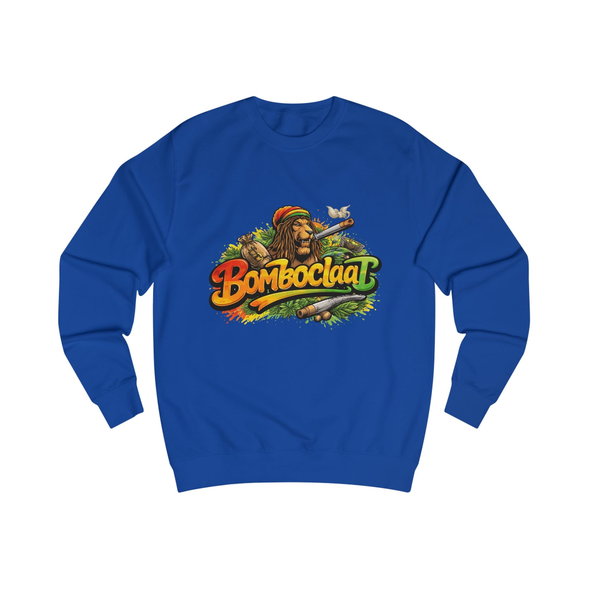 Rasta Bom Boclaat Sweatshirt — Reggae Lion Graphic Crewneck