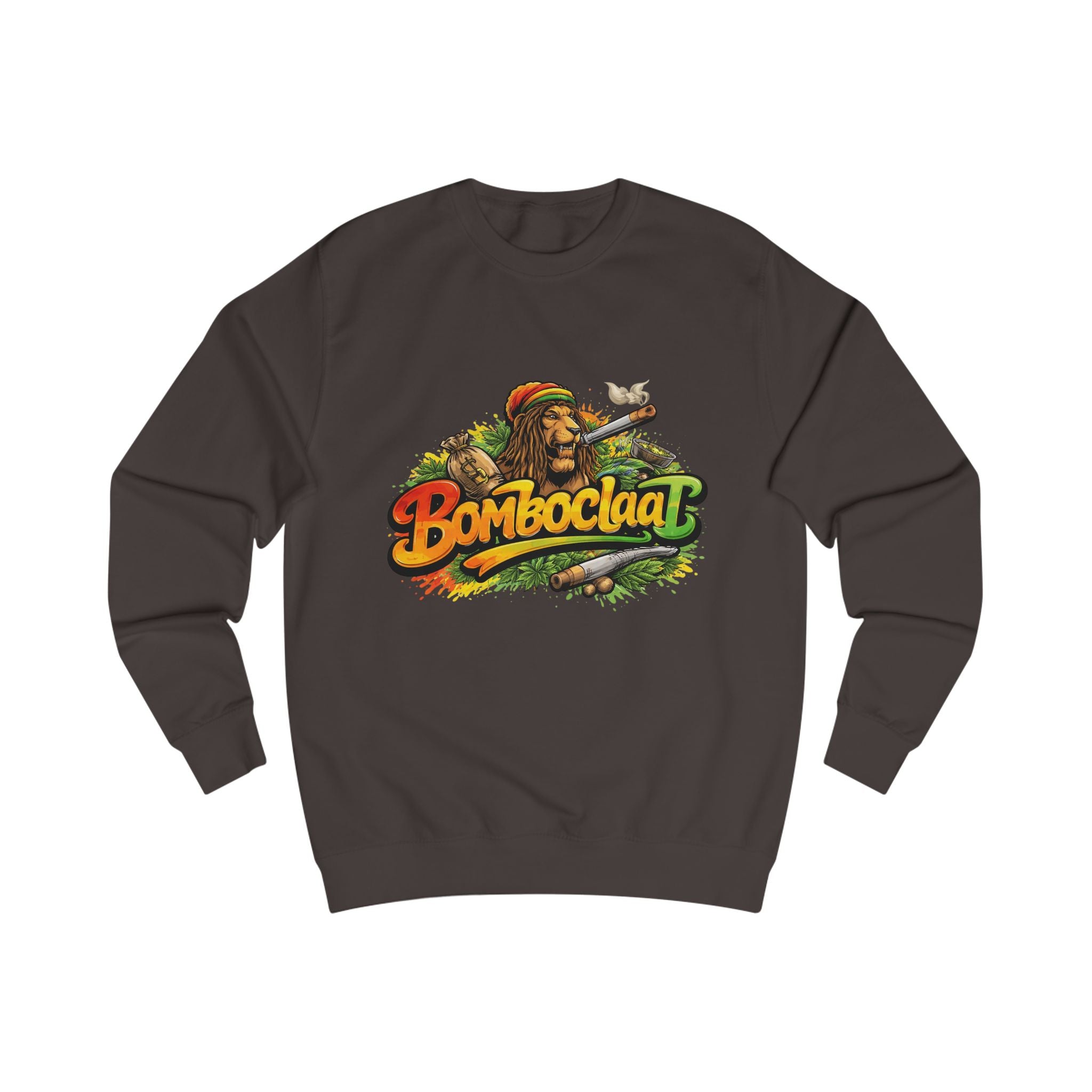 Rasta Bom Boclaat Sweatshirt — Reggae Lion Graphic Crewneck