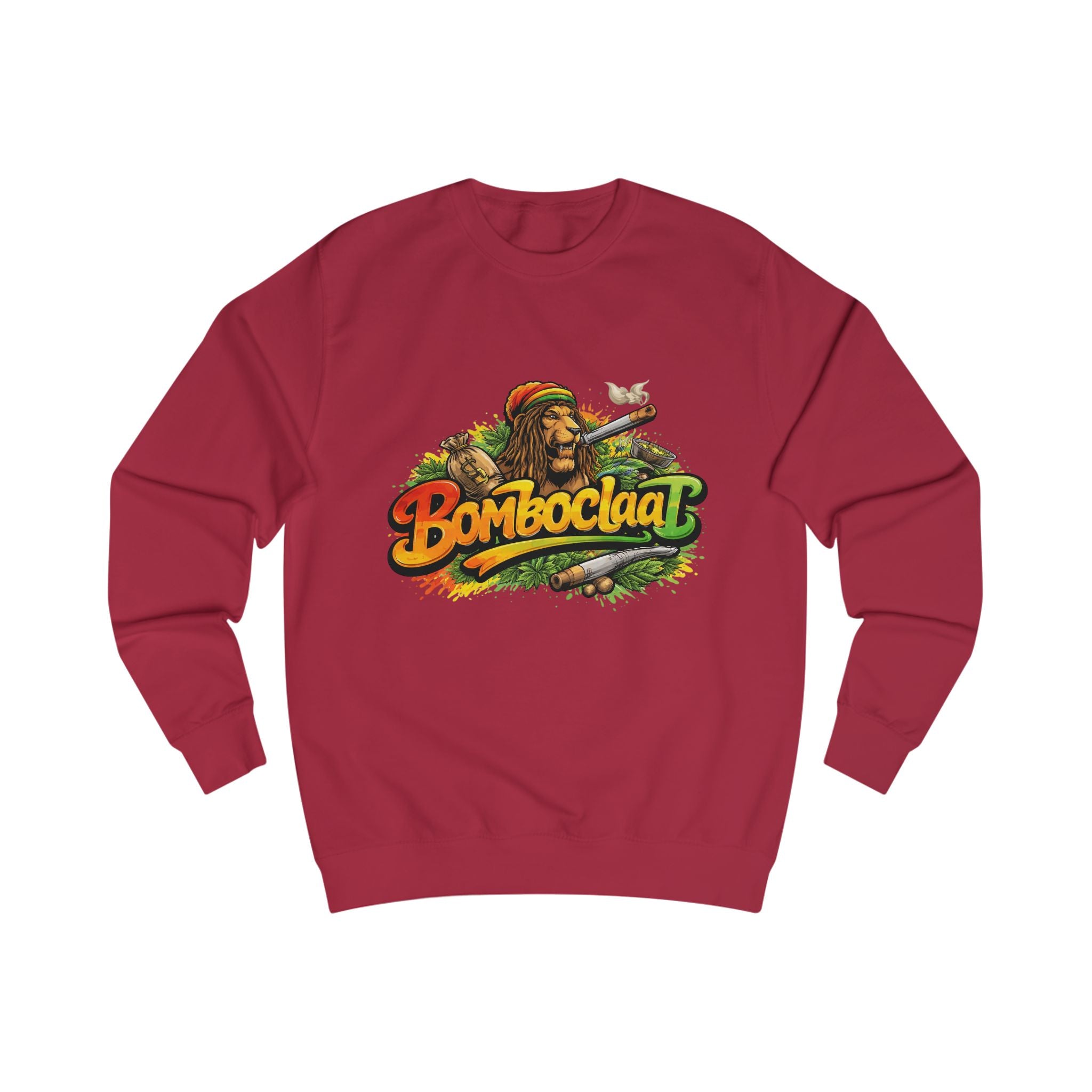 Rasta Bom Boclaat Sweatshirt — Reggae Lion Graphic Crewneck