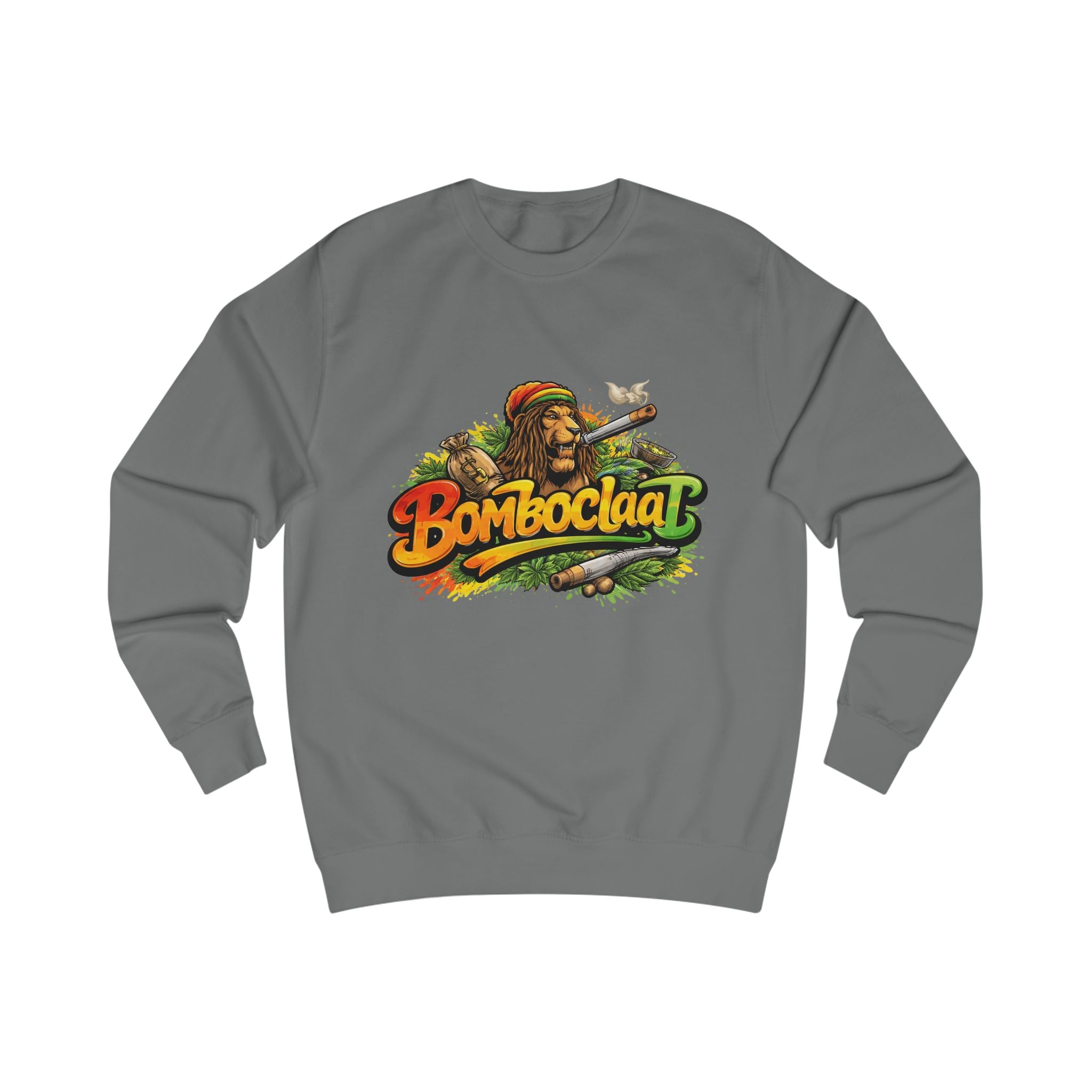Rasta Bom Boclaat Sweatshirt — Reggae Lion Graphic Crewneck