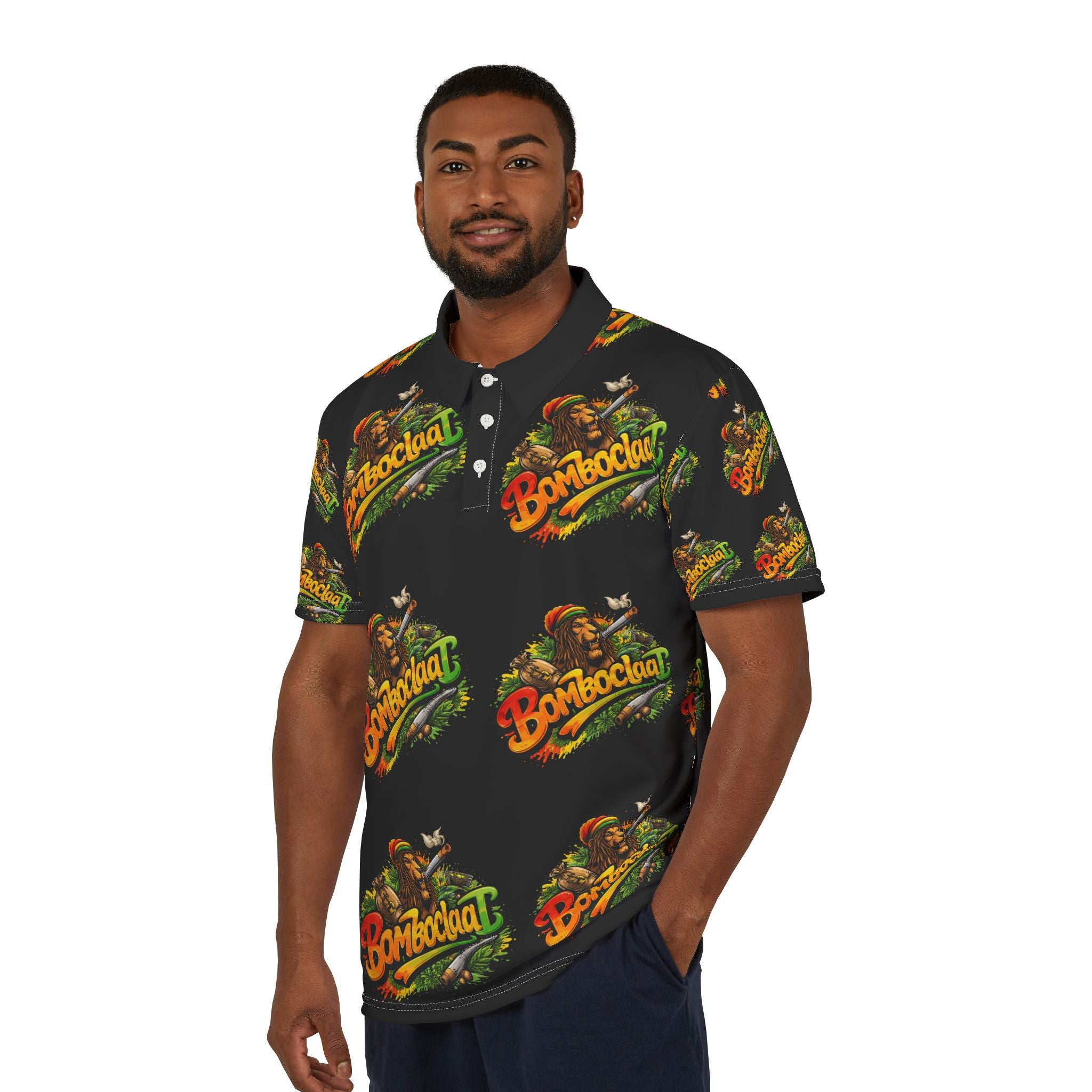 Bomblocat Logo All-Over Print Polo Shirt