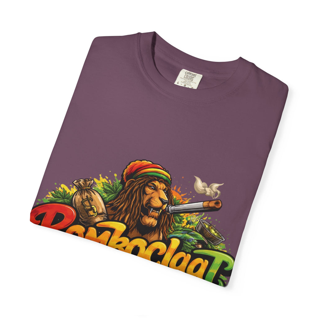 Rastafarian Lion with 'Bomboclaat' Graphic T-Shirt | Reggae Vibe