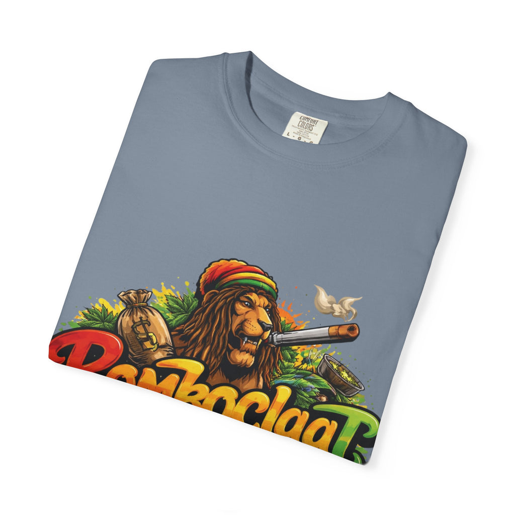 Rastafarian Lion with 'Bomboclaat' Graphic T-Shirt | Reggae Vibe