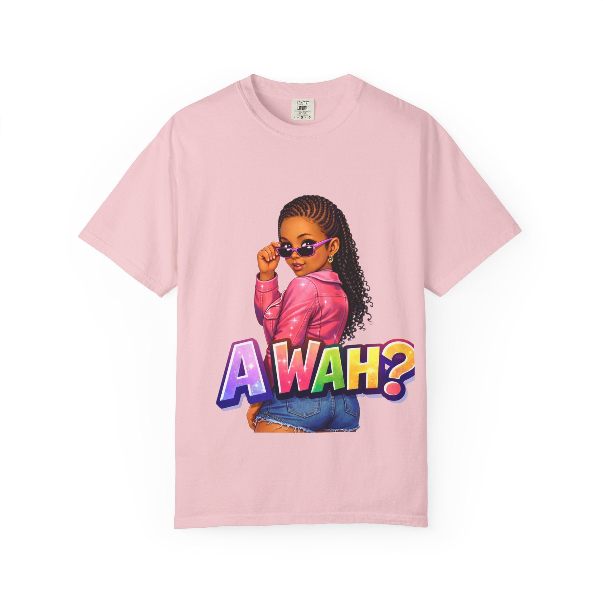 A WAH? Graphic T‑Shirt —Jamaican Girl Design