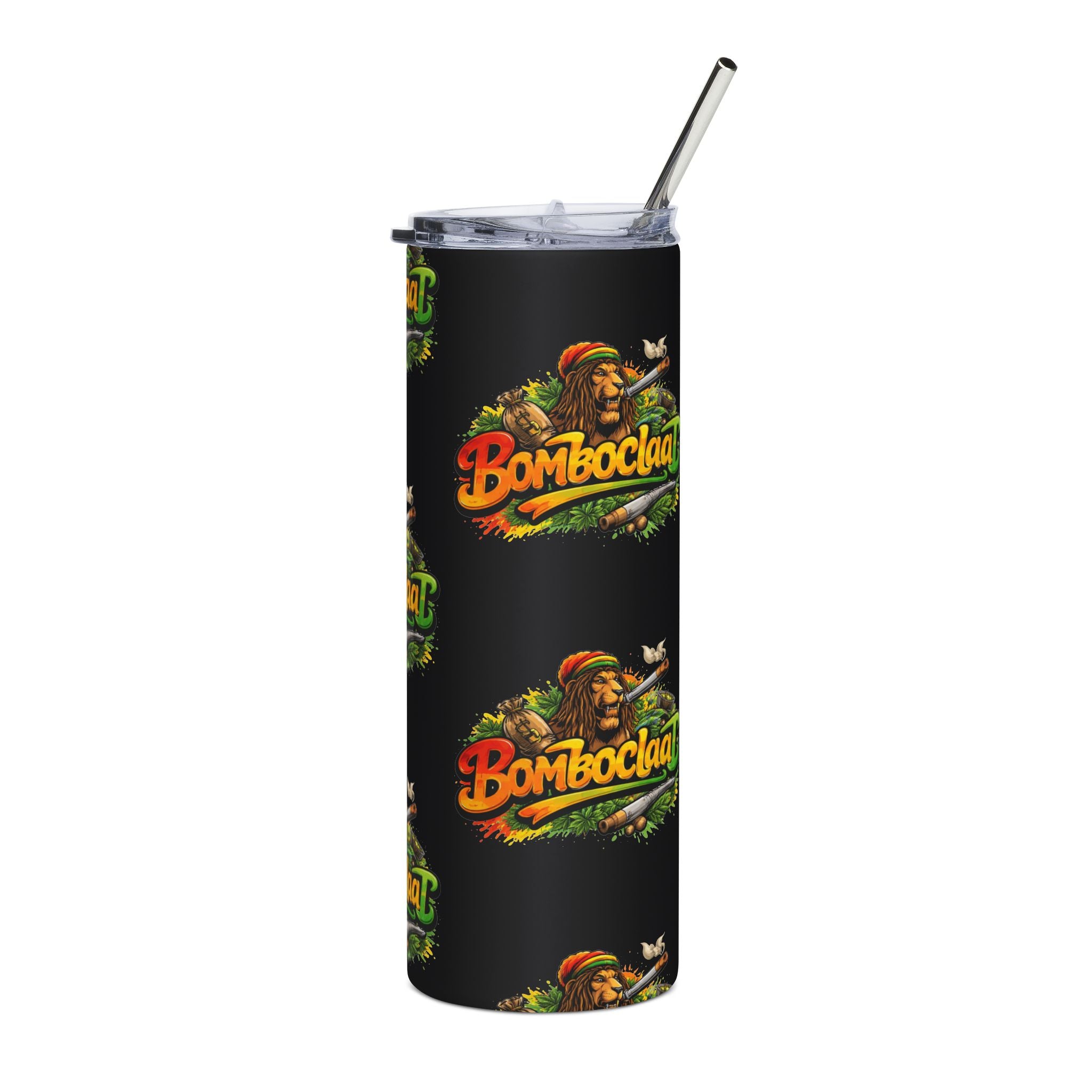 Bomboclaat Stainless Steel Tumbler — 20 oz Rasta Reggae Travel Cup