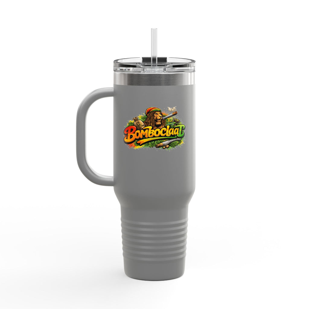 Bomboclaat Travel Mug — 40oz Insulated Tumbler with Rasta Reggae Design