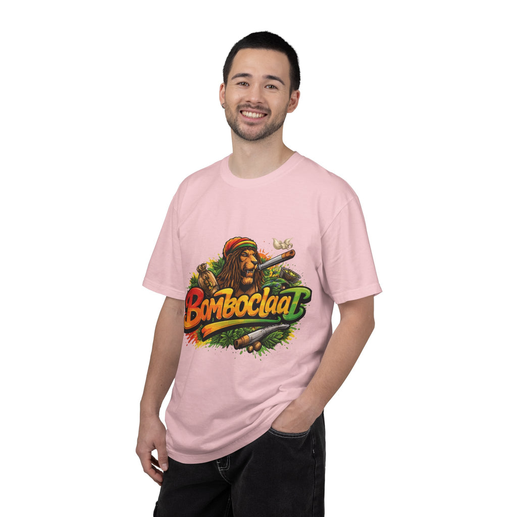 Rastafarian Lion with 'Bomboclaat' Graphic T-Shirt | Reggae Vibe