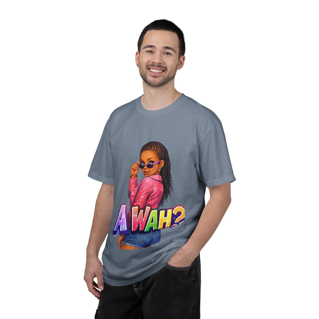 A WAH? Graphic T‑Shirt —Jamaican Girl Design