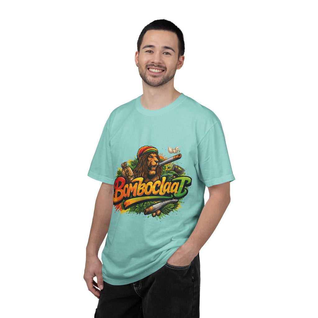 Rastafarian Lion with 'Bomboclaat' Graphic T-Shirt | Reggae Vibe