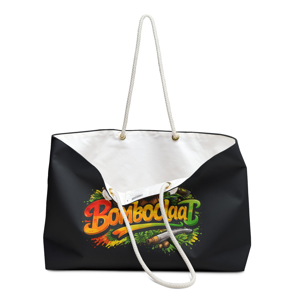 Rastafarian 'Bomboclaat' Weekender Bag — Reggae Dreadlocks Travel Tote