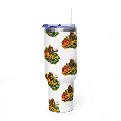40oz Vacuum Tumbler – Colorful Bombochar Logo Stainless Travel Mug (Insulated)
