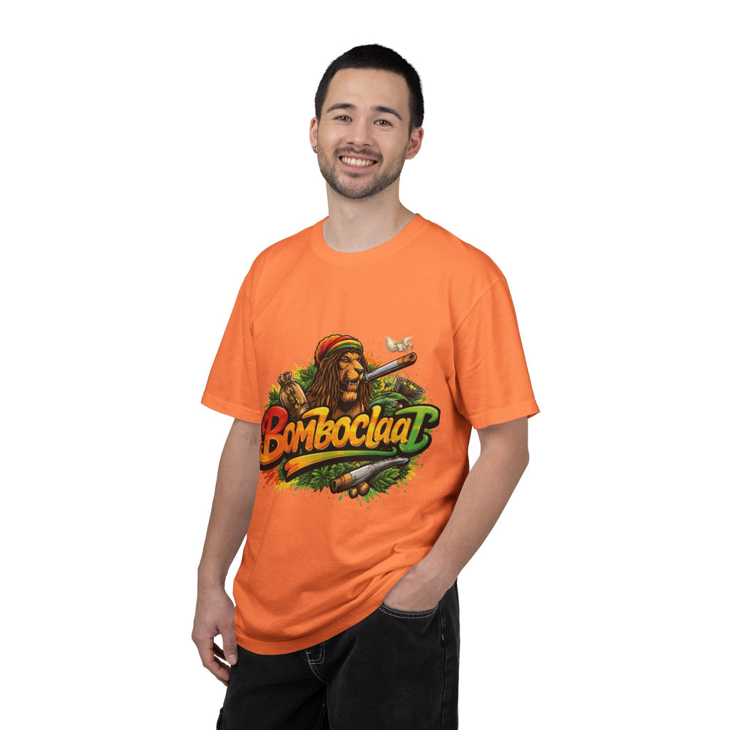 Rastafarian Lion with 'Bomboclaat' Graphic T-Shirt | Reggae Vibe