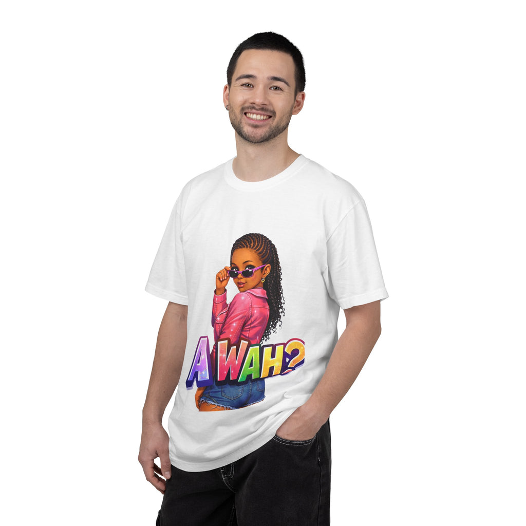 A WAH? Graphic T‑Shirt —Jamaican Girl Design