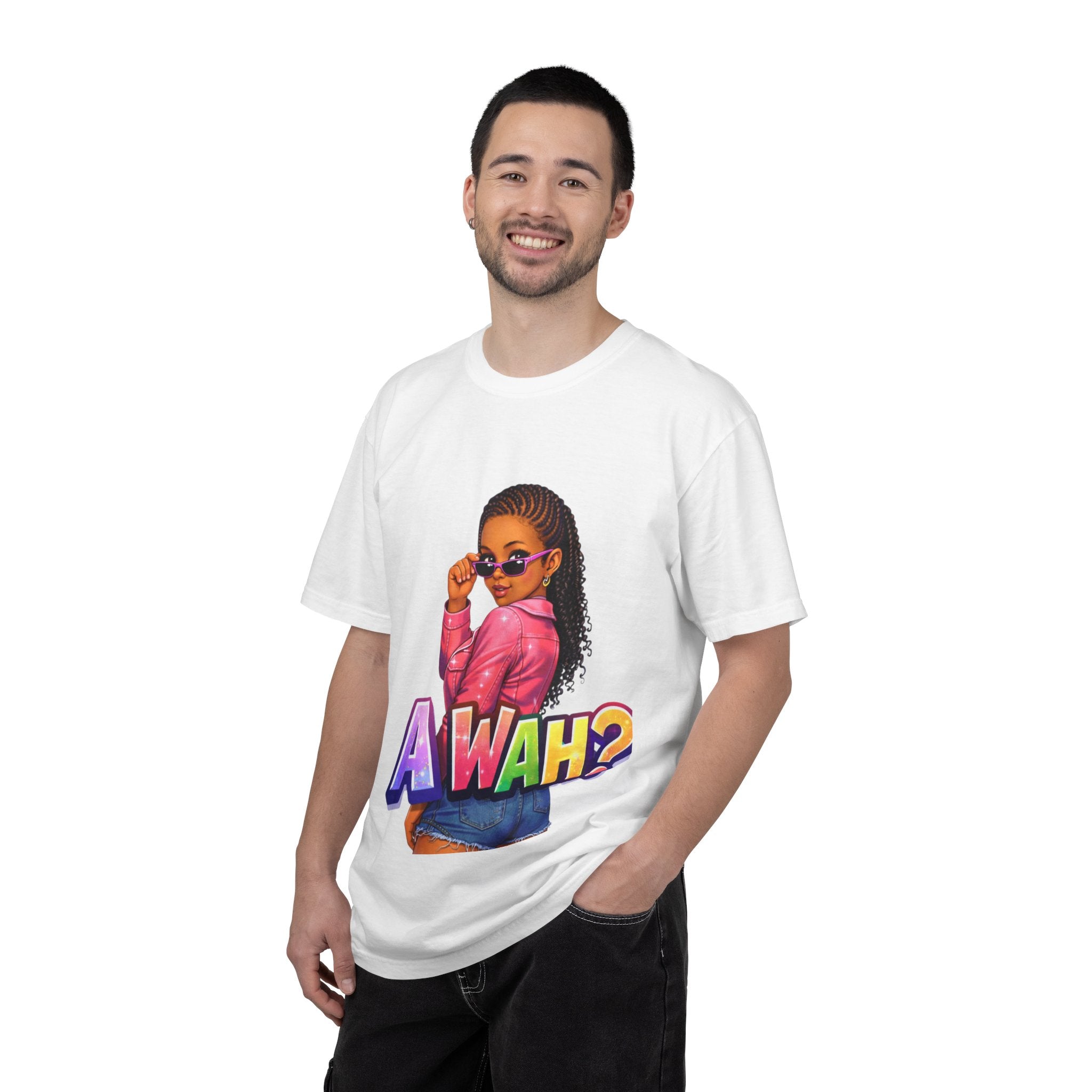 A WAH? Graphic T‑Shirt —Jamaican Girl Design