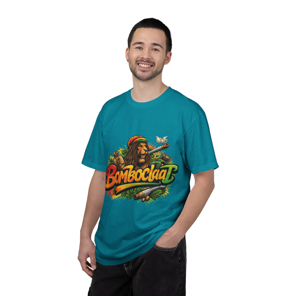 Rastafarian Lion with 'Bomboclaat' Graphic T-Shirt | Reggae Vibe