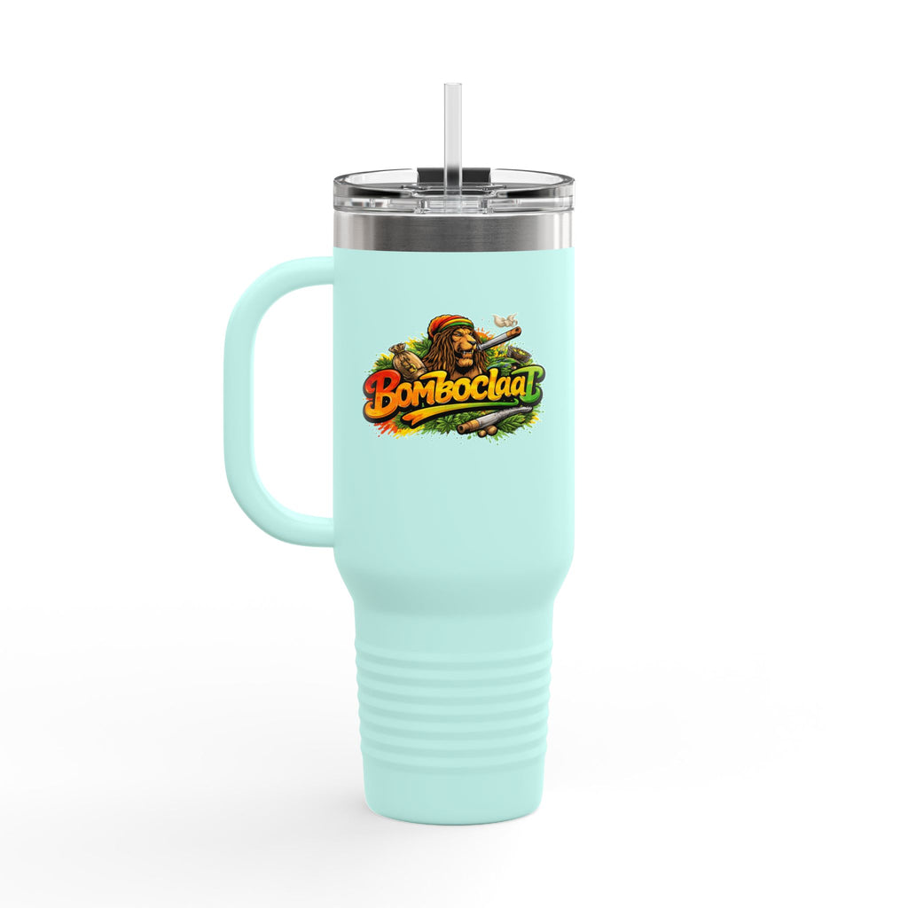 Bomboclaat Travel Mug — 40oz Insulated Tumbler with Rasta Reggae Design