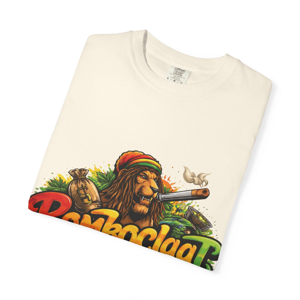 Rastafarian Lion with 'Bomboclaat' Graphic T-Shirt | Reggae Vibe