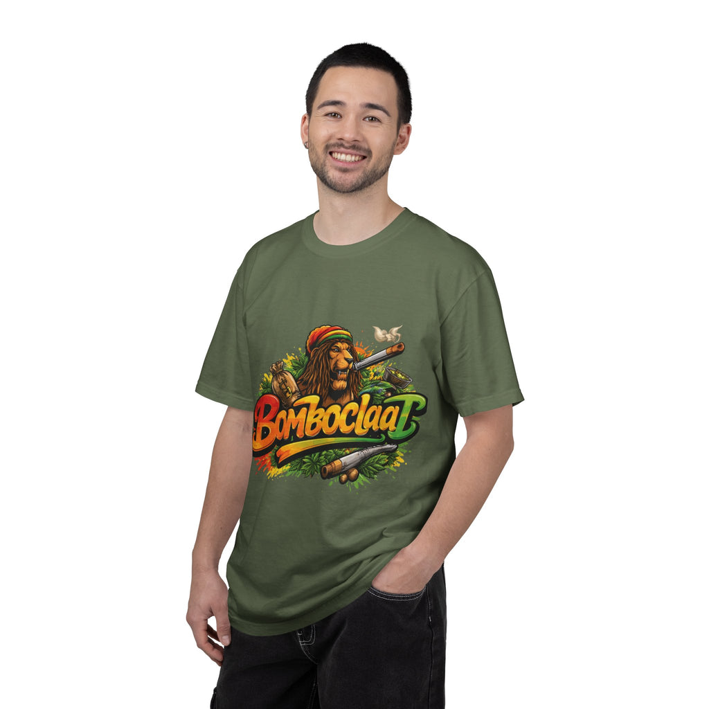 Rastafarian Lion with 'Bomboclaat' Graphic T-Shirt | Reggae Vibe